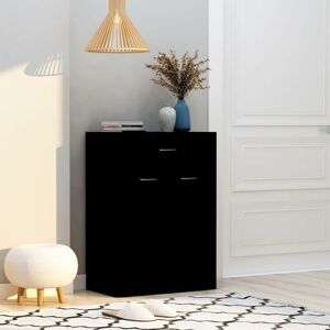 Shoe Cabinet Black 60x35x84 cm Chipboard - Hommoo