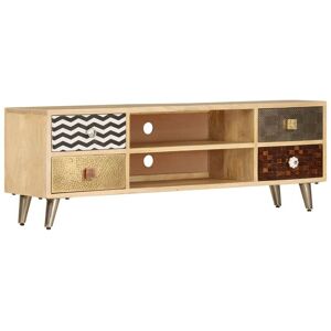 Tv Cabinet 120x30x40 cm Solid Mango Wood VD13224 - Hommoo