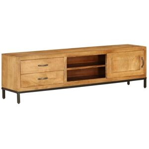 Tv Cabinet Solid Mango Wood 140x30x40 cm VD12710 - Hommoo