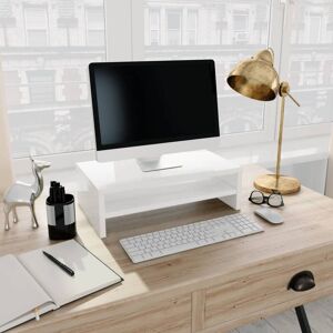 Ivy Bronx - Janney High Gloss Chipboard Monitor Stand by White