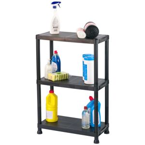 3 Tier Plastic Shelving Garage Shelves Home Storage Unit - KCT