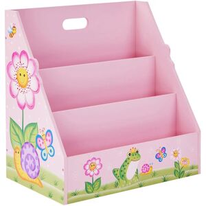 TEAMSON KIDS Fantasy Fields Magic Garden Kids Bookshelf Bookcase Book and Toy Organiser Storage TD-13142A - Pink/ Multi-color