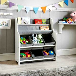 DYLEX Kids Storage Tub with Bookshelves Perfect Organiser Kid Clothes Books & Toys