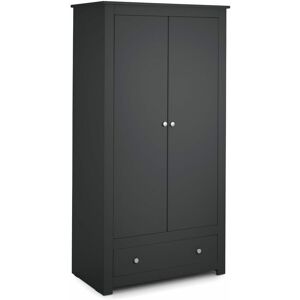 NETFURNITURE Kingsley Wardrobe - Anthracite - Grey