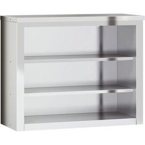 Vidaxl - Kitchen Wall Cabinet with Shelves Stainless Steel Silver