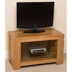 MODERN FURNITURE DIRECT Kuba Solid Oak tv/dvd/hifi Stand, tv units (90 x 45 x 56 cm)