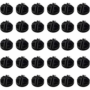 LangRay Plastic Connectors for Shelving System Plastic for Bolt-Free DIY Shelving System Round Connector Bolt-Free Shelf Black Shoe Cabinet Shoe Rack