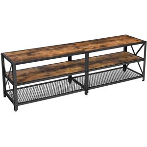 UNIQUEHOMEFURNITURE Large tv Stand Vintage Industrial Furniture Rustic Metal Unit Room Media Cabinet