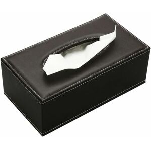 HOOPZI Leather Tissue Box for Home, Office and Car (Brown)