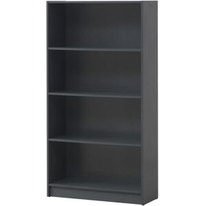 Netfurniture - Enantial Tall Bookcase Dark Grey - Grey