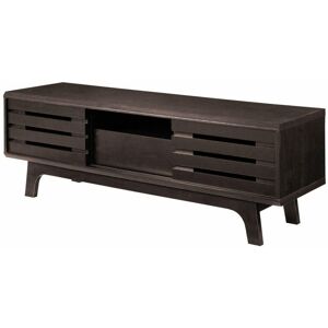 NETFURNITURE Enantial tv Cabinet With Sliding Doors Wenge Dark Oak - Brown