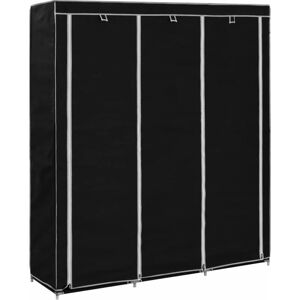 Lykins 150cm Wide Portable Wardrobe by Rebrilliant Black