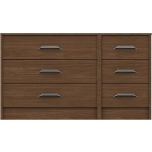 Netfurniture - Marianne 3 Drawer Double Chest Fully Assembled Walnut - Walnut