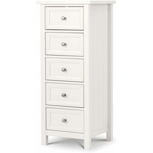 NETFURNITURE Marine 5 Drawer Tall Chest - Surf White - surf white