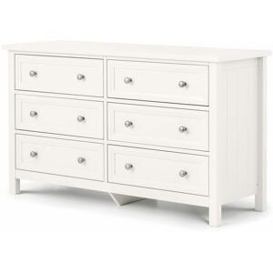 NETFURNITURE Marine 6 Drawer Wide Chest - Surf White - SURF WHITE