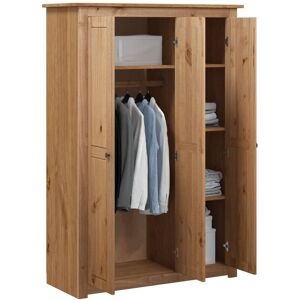 BERKFIELD HOME Mayfair 3-Door Wardrobe 118x50x171.5 cm Pine Panama Range