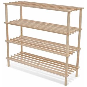 Berkfield Home - Mayfair 4-Tier Shoe Racks 2 pcs Solid Fir Wood