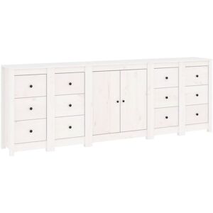 BERKFIELD HOME Mayfair 5 Piece Sideboards White Solid Wood Pine