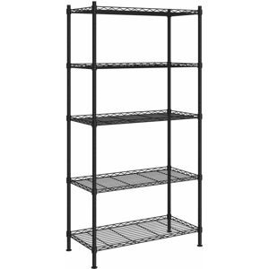 Berkfield Home - Mayfair 5-Tier Storage Shelf 90x35x180 cm Black 250 kg