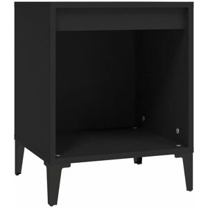 BERKFIELD HOME Mayfair Bedside Cabinet Black 40x35x50 cm