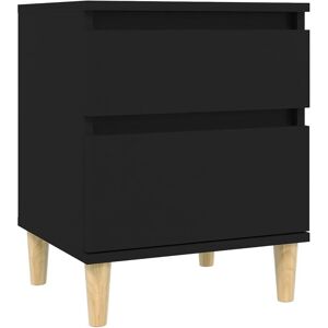 Berkfield Home - Mayfair Bedside Cabinet Black 40x35x50 cm