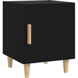 Berkfield Home - Mayfair Bedside Cabinet Black Engineered Wood