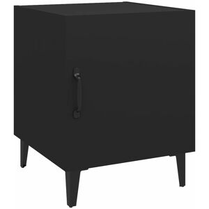 Berkfield Home - Mayfair Bedside Cabinet Black Engineered Wood