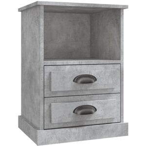 Berkfield Home - Mayfair Bedside Cabinet Concrete Grey 43x36x60 cm