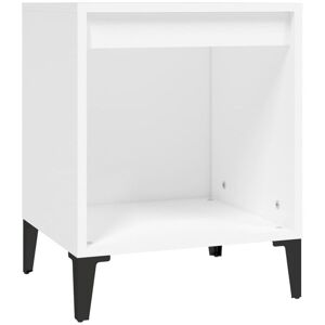 BERKFIELD HOME Mayfair Bedside Cabinet White 40x35x50 cm