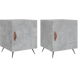 Berkfield Home - Mayfair Bedside Cabinets 2 pcs Concrete Grey 40x40x50 cm Engineered Wood