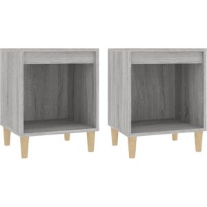 Berkfield Home - Mayfair Bedside Cabinets 2 pcs Grey Sonoma 40x35x50 cm