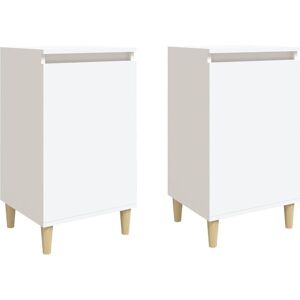 Berkfield Home - Mayfair Bedside Cabinets 2 pcs White 40x35x70 cm Engineered Wood