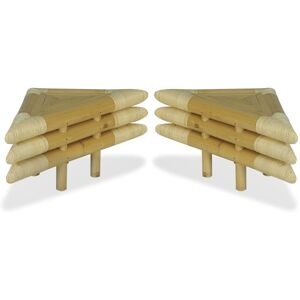 Berkfield Home - Mayfair Bedside Tables 2 pcs 60x60x40 cm Bamboo Natural