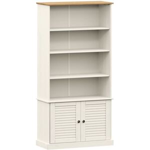 BERKFIELD HOME Mayfair Bookcase vigo White 85x35x170 cm Solid Wood Pine