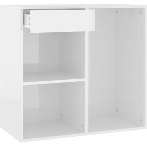 BERKFIELD HOME Mayfair Cosmetic Cabinet High Gloss White 80x40x75 cm Engineered Wood