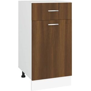 Berkfield Home - Mayfair Drawer Bottom Cabinet Brown Oak 40x46x81.5 cm Engineered Wood