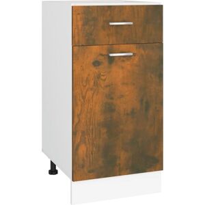 Berkfield Home - Mayfair Drawer Bottom Cabinet Smoked Oak 40x46x81.5 cm Engineered Wood
