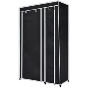 BERKFIELD HOME Mayfair Fabric Wardrobes 2 pcs Black