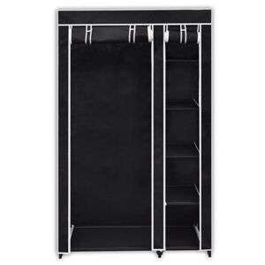 BERKFIELD HOME Mayfair Folding Wardrobe Black 110x45x175 cm