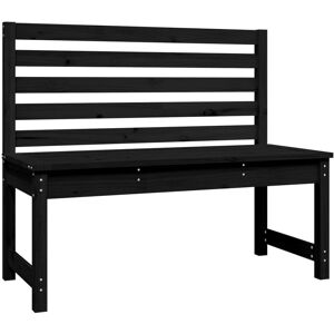 Berkfield Home - Mayfair Garden Bench Black 109 cm Solid Wood Pine