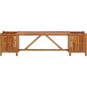 Berkfield Home - Mayfair Garden Bench with 2 Planters 150x30x40 cm Solid Acacia Wood