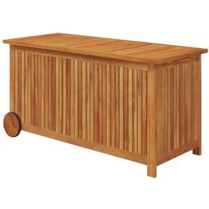 Berkfield Home - Mayfair Garden Storage Box with Wheels 113x50x58 cm Solid Wood Acacia