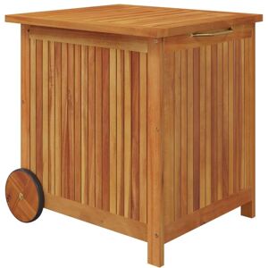 Berkfield Home - Mayfair Garden Storage Box with Wheels 60x50x58 cm Solid Wood Acacia