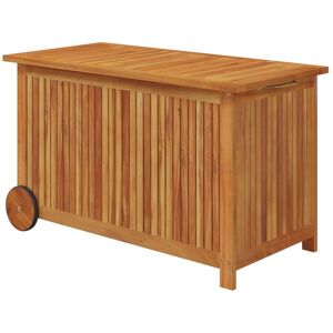 Berkfield Home - Mayfair Garden Storage Box with Wheels 90x50x58 cm Solid Wood Acacia