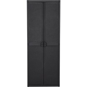 Berkfield Home - Mayfair Garden Storage Cabinet Black 65x45x172 cm pp Rattan