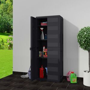 Berkfield Home - Mayfair Garden Storage Cabinet with 3 Shelves Black