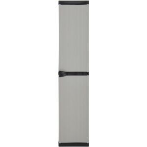 Berkfield Home - Mayfair Garden Storage Cabinet with 3 Shelves Grey & Black 34x40x168 cm