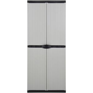 Berkfield Home - Mayfair Garden Storage Cabinet with 3 Shelves Grey&Black 68x40x168 cm