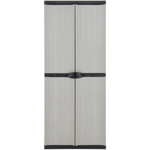 Berkfield Home - Mayfair Garden Storage Cabinet with 3 Shelves Grey&Black 68x40x168 cm