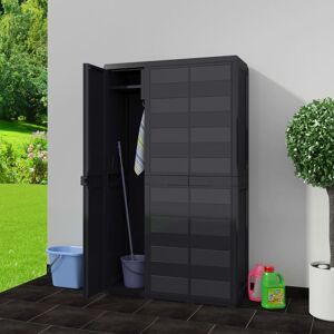 Berkfield Home - Mayfair Garden Storage Cabinet with 4 Shelves Black